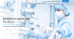Desktop Screenshot of biomedicamexicana.com.mx