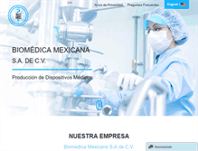 Tablet Screenshot of biomedicamexicana.com.mx
